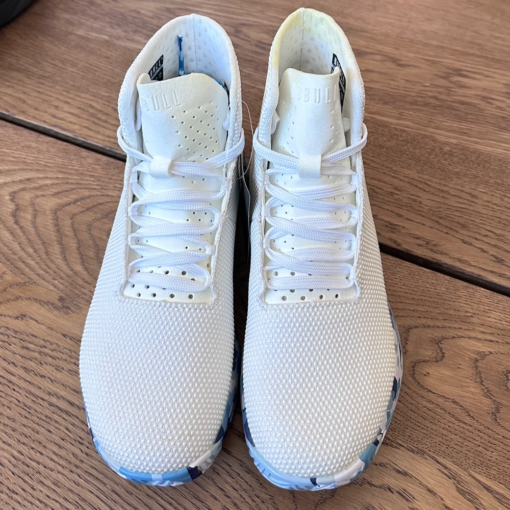 NOBULL Wild High-Top Trainer+ Shoes in White Wild Ocean Size W8 - M6.5